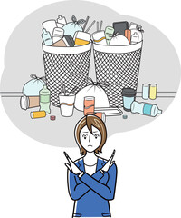 オーバーツーリズムで溢れるゴミ