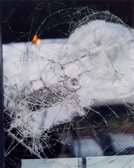 broken glass window