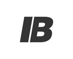 IB Techno Editable Font Logo For Corporate Branding. Bold, Futuristic Design With Unique Typographic Ideas. Minimal Custom Type And Dynamic Letter