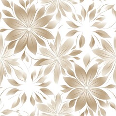 Fototapeta premium Elegant White Floral Mandala Pattern Design with Delicate Details Suitable for Backgrounds and Textiles