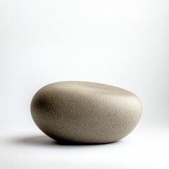 Studio-shot grey stone; minimalist background; zen decor