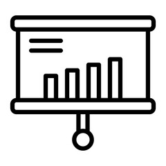 Presentation Vector Line Icon Design
