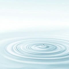 Smooth Elegant Light Blue Water Surface with Ripples and Reflection