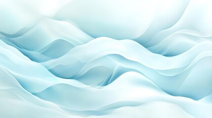 Obraz premium Soft Light Blue Water Illustration with Gentle Flowing Waves