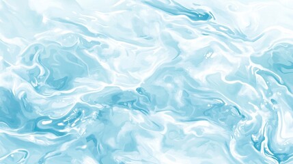 Obraz premium Gentle Light Blue Water Illustration with Soft Textures and Flow