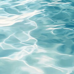 Obraz premium Soft Blue Water Abstract with Gentle Ripples and Light Reflections