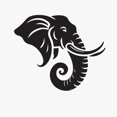vector image of an elephant