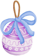 Easter Coloring Egg Illustration