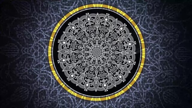 Ramadan Kareem Rich Geometry Pattern Loop Alpha Background