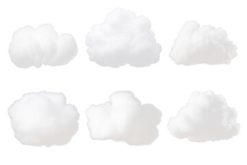 Fluffy cloud display sky nature scene daytime aerial view relaxation on Transparent background