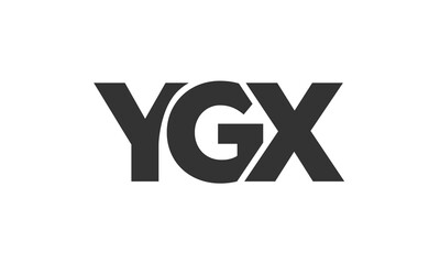 YGX logo design template with strong and modern bold text. Initial based vector logotype featuring simple and minimal typography. Trendy company identity.