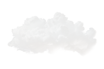 Fluffy white clouds sky nature daylight aerial view serenity Transparent background