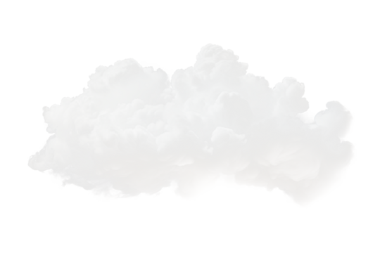 Fluffy white clouds sky nature daylight aerial view serenity Transparent background