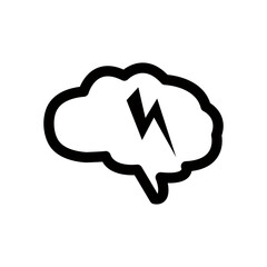 Brainstorming Icon on transparent background