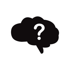 Confusion Icon on transparent background