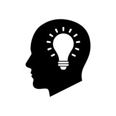 Creative Idea Icon on transparent background