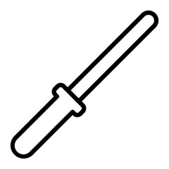 Knife sharpener Vector Line Icon Design