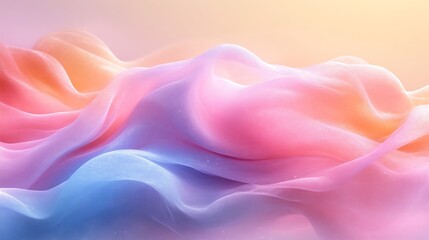 Obraz premium Abstract pastel fabric waves.
