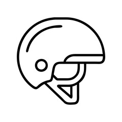 skateboarding helmet logo icon, skateboarding helmet logo line art - simple line art of skateboarding helmet logo, perfect for skateboarding helmet logo logos and icons and themed design 