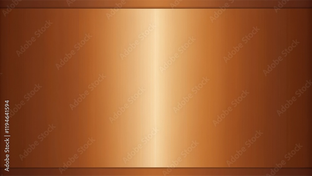Poster Abstract Bronze Metallic Texture Background with Subtle Gradient and Border