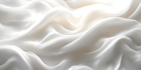 Obraz premium Smooth, elegant white silk fabric texture.