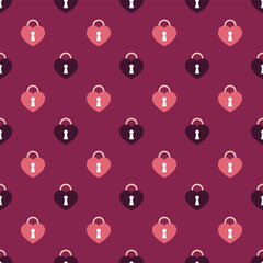 Seamless pattern with hearts, Valentine pattern 