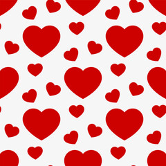 Seamless pattern with hearts, Valentine pattern 