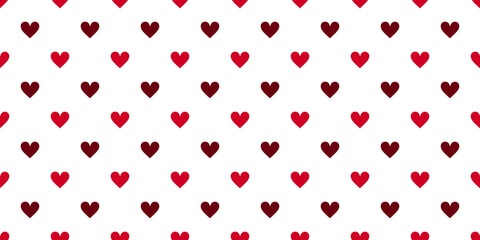 Banner with heart seamless pattern. Valentine's day background
