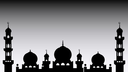 Radiance of Faith A Beautiful Mosque Illuminated by the Spirit of Ramadan, Symbolizing Peace, Devotion, and Togetherness in a Sacred Atmosphere of Reflection and Celebration Under the Crescent Moon