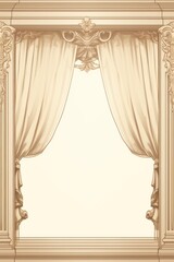 Victorain style window backgrounds curtain architecture.