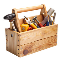 Wooden tool box