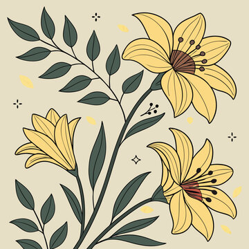 design a flower sheet featurin glarge bloomin gsu eps