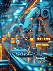 High-Tech Robotic Assembly Line with Precision Automation 2