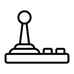 Joystick Vector Line Icon Design