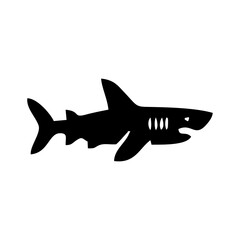 Black shark vector