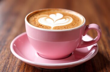 Obraz premium Illustration of a cup of coffee cappuccino