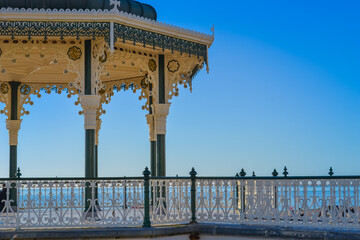 UK, Brightom, 1.11.2025: Brighton Beach Bandstand. Brighton & Hove's historic seafront bandstand re-opened in summer 2009