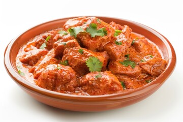 Indian butter chicken mutton curry food.