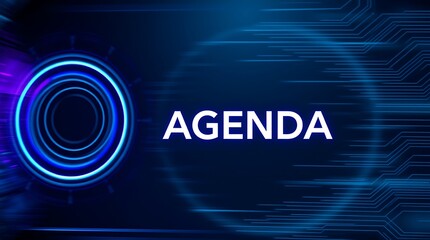 Agenda Background with Copy Space Tech Design, business technology, internet and network concept, agenda background, abstract tech background
