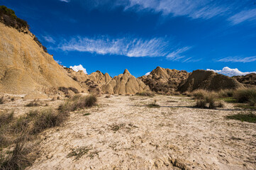 Fototapeta premium badlands sceneries inside the badlands national park, Matera province, italy