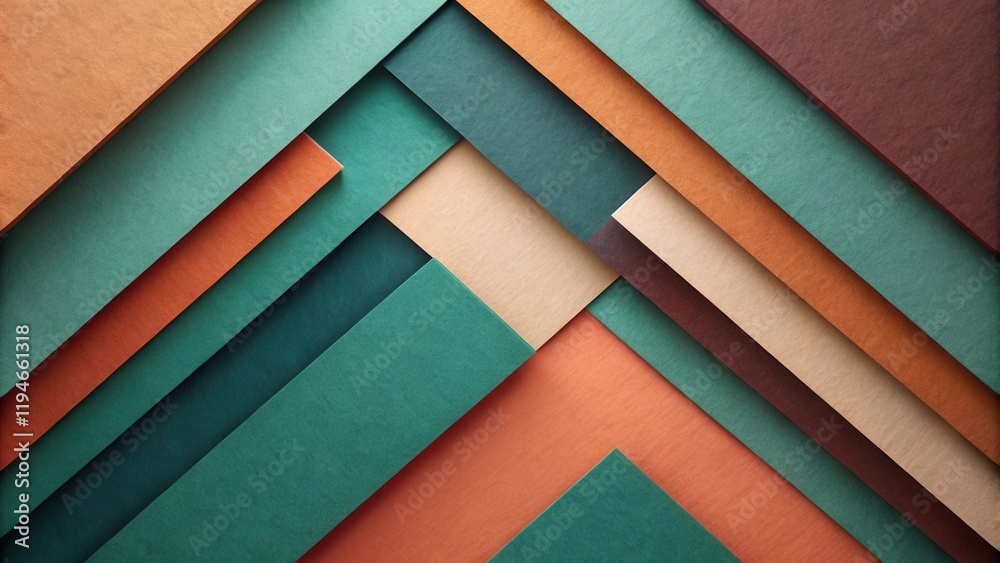 Aufkleber abstract geometric pattern of saturated hues in diagonal arrangement