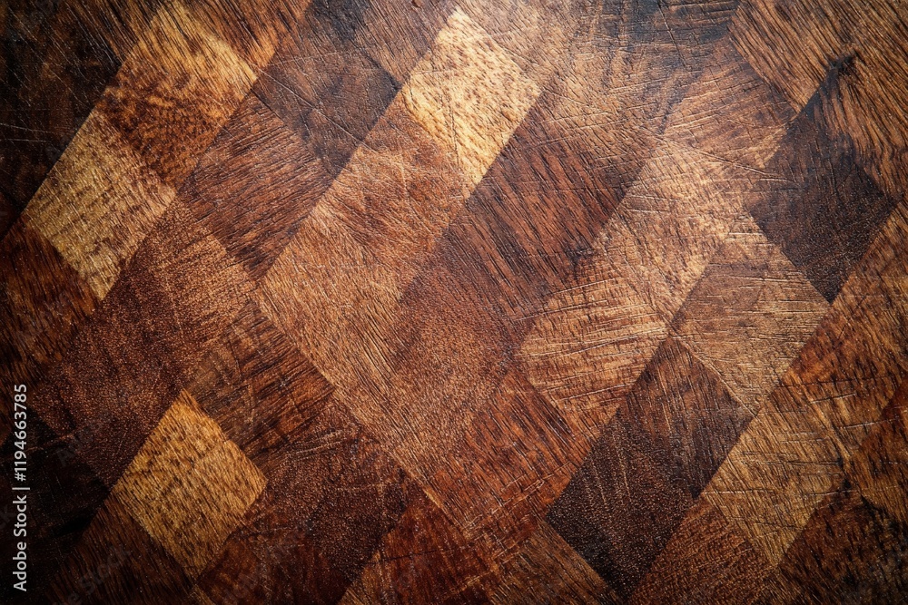 Poster a richly detailed wooden surface featuring a mix of intricate patterns in shades of brown, adding a 