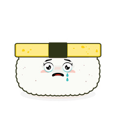 tamago sushi scared face cartoon cute