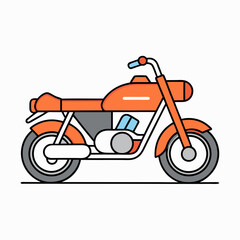 Fototapeta premium motorcycle isolated on white background