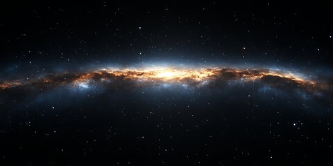 Fototapeta premium Milky Way galaxy panorama.