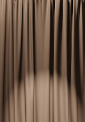 Obraz premium Closed brown curtain using as background