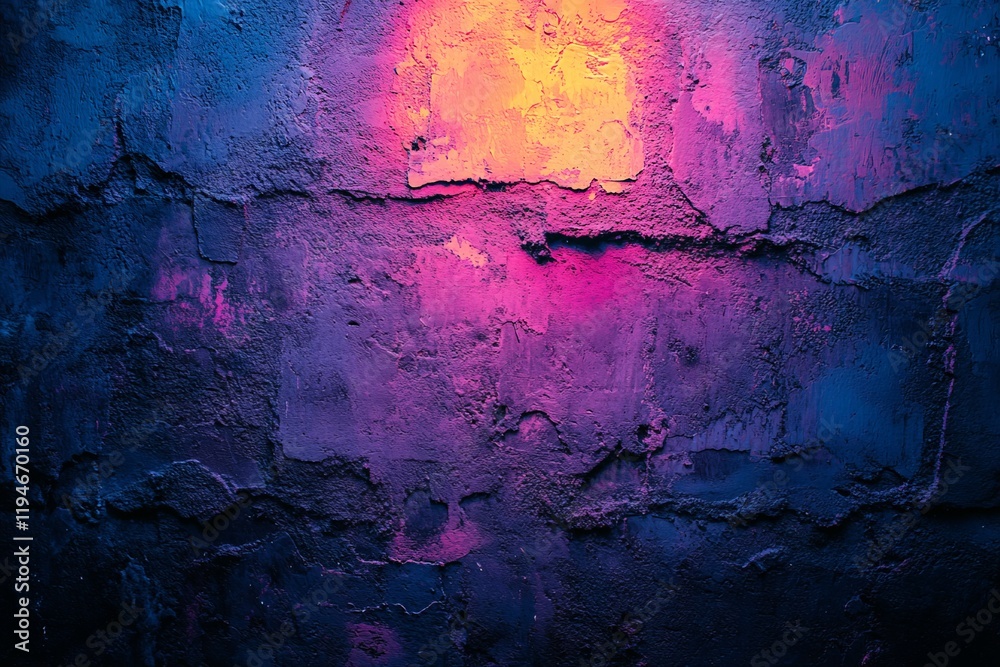 Poster stunning abstract texture illuminated by pink and blue glow, creating a mysterious ambiance with cra