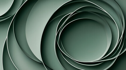 Fototapeta premium Emerald maze of interlocking circles