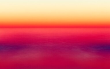 Obraz premium Abstract sunset over calm water, vibrant gradient colors.