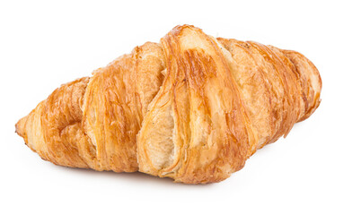 A croissant is a French pastry made from puff pastry in a crescent shape.